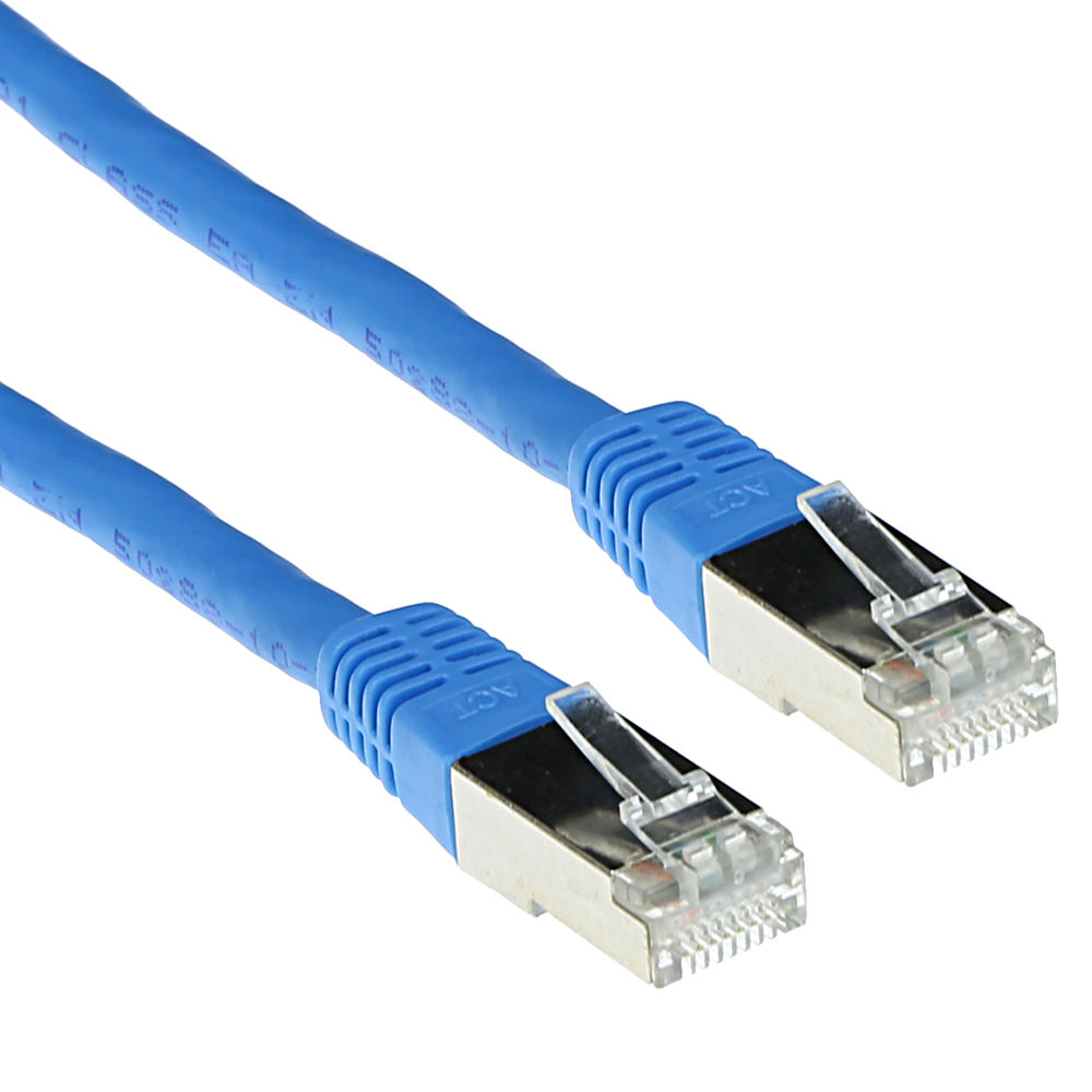 ACT IB7651 F/UTP CAT5E Patchkabel Blauw - 1,5 meter