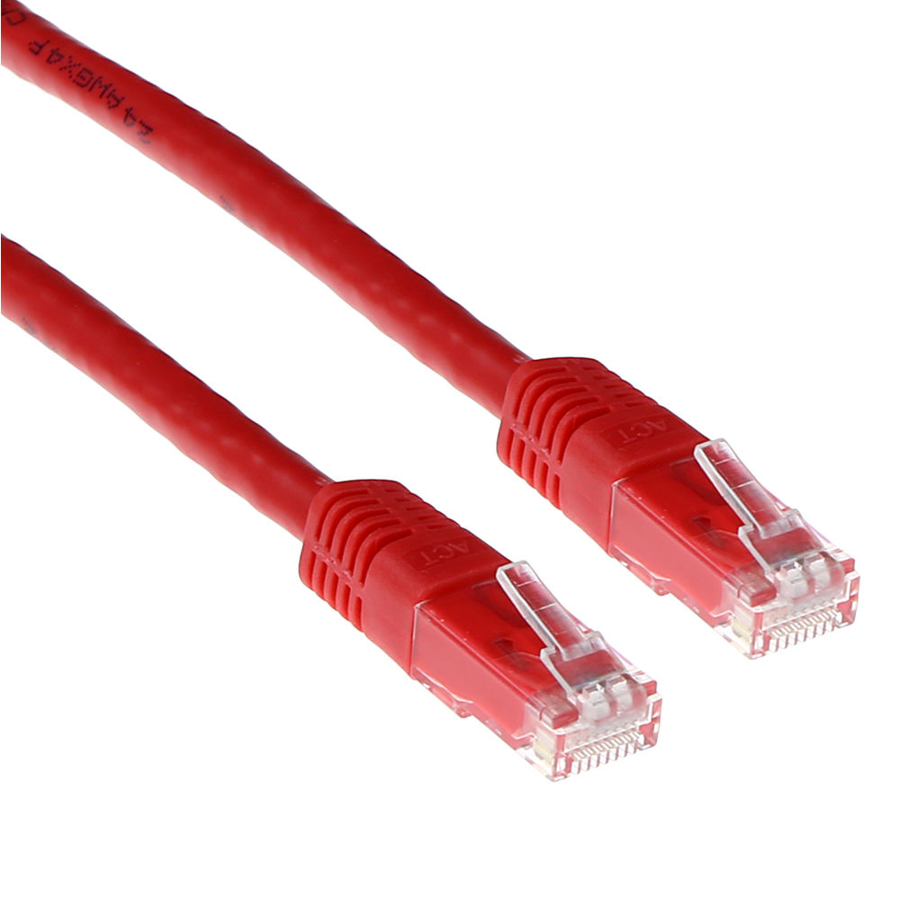 ACT IB8503 U/UTP CAT6 Patchkabel Rood - 3 meter