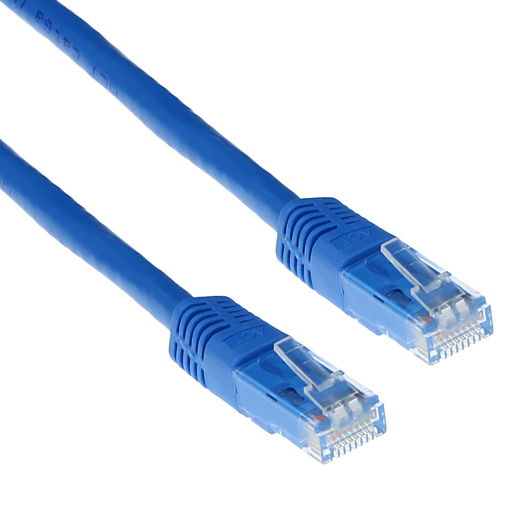 ACT IB8600 CAT6 U/UTP Patchkabel Blauw - 50 cm