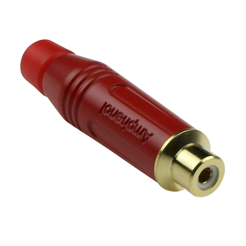 Amphenol ACJR-RED RCA Connector | Female | Rood