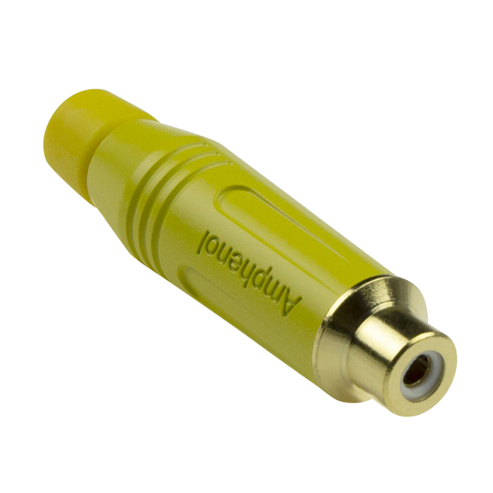 Amphenol ACJR-YEL RCA Connector | Female | Geel