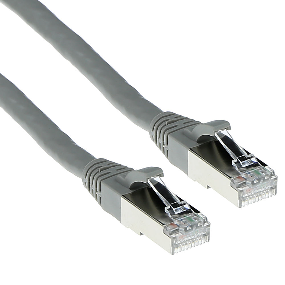 ACT FB7005 LSZH SFTP CAT6A Patchkabel Snagless Grijs - 5 meter