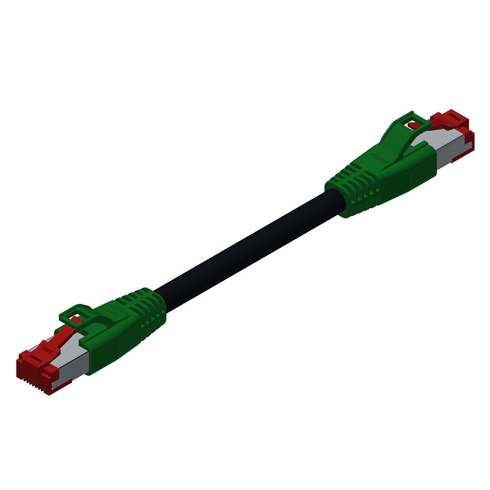 CONEC 17-60004 CAT5E Industriële Patchkabel | 4x2xAWG26 | TPU | Groen | 1 meter