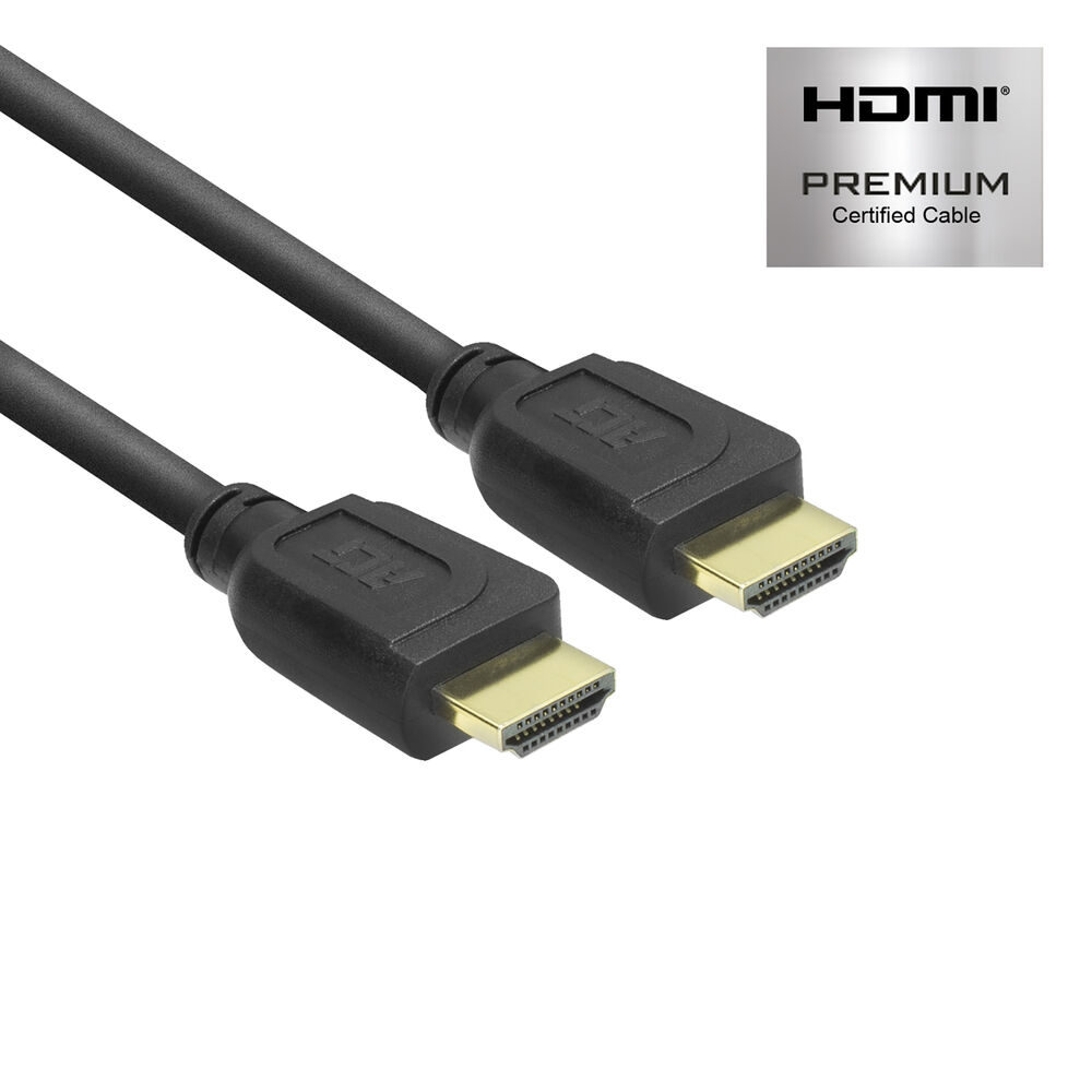 ACT AK3942 4K HDMI High Speed Ethernet Premium Certified Kabel - HDMI-A Male/HDMI-A Male - 1 meter