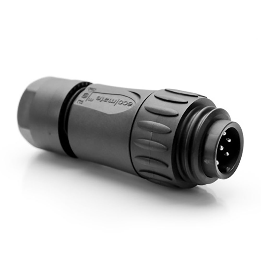 Amphenol C01630H00611012 Ecomate Connector | Male | Recht | Soldeer | Silver Plated | Zwart