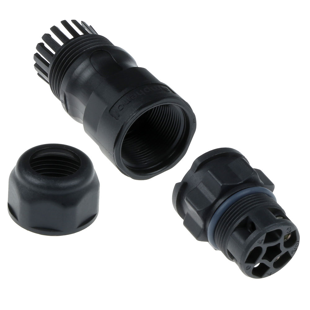 Amphenol DC-03BMMB-QL8APP X-Lok 3 Pin Male Connector | Male Contact | Large Size | Schroef | 20 A