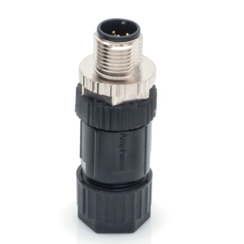 Amphenol M12A-03BMMB-SL7001 M SERIES 3 polig connector male M12 A-coding SCREW male