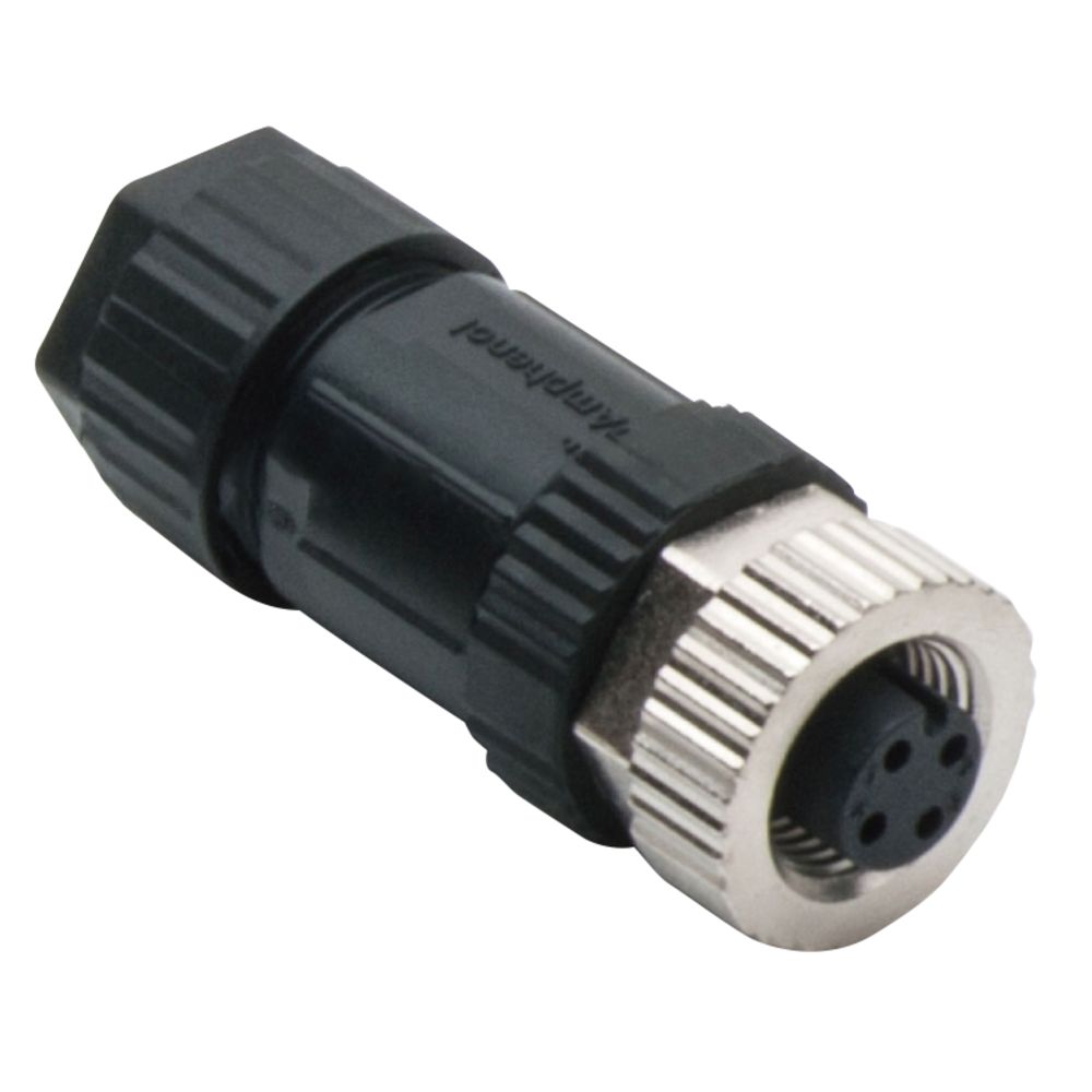 Amphenol M12D-04BFFB-SL7001 M SERIES 4 polig connector female M12 D-coding SCREW FE